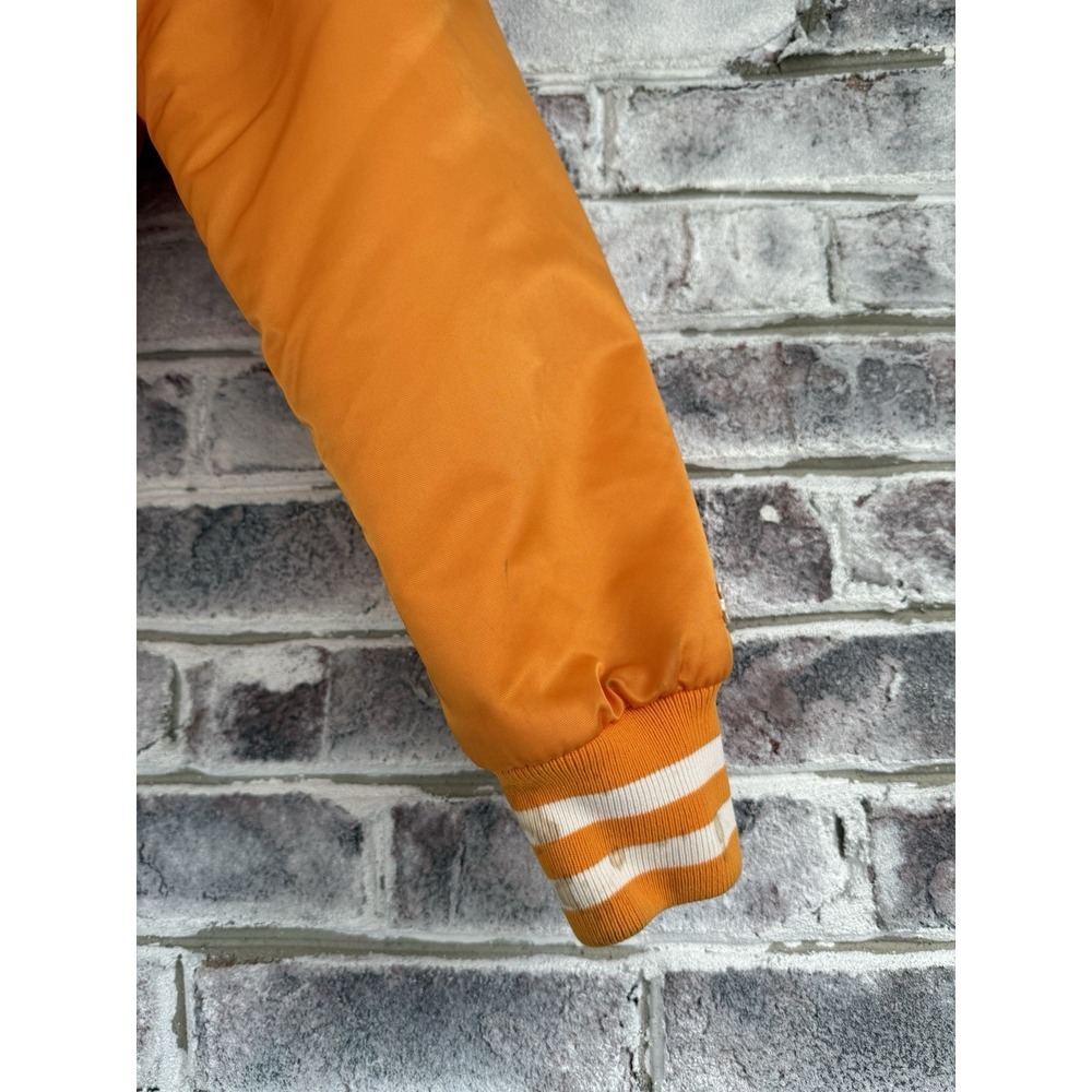 Vintage Tennessee Volunteers Satin Jacket Mens M Vols Satin Starter Orange - Picture 9 of 16